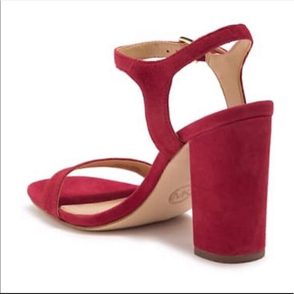 Michael Michael KORS Francine Block Heel Sandal Red - Picture 3 of 11
